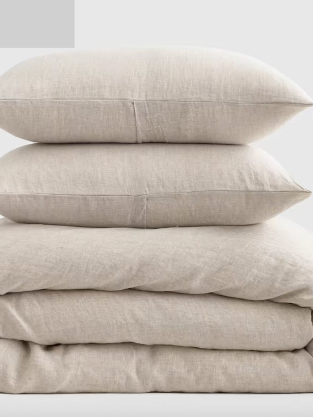 Quince European Linen Chambray Duvet Cover Set KING with Shams
